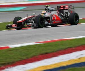 Puzzle Lewis Hamilton - McLaren - μαλαισιανό Grand Prix (2012) (3η θέση)